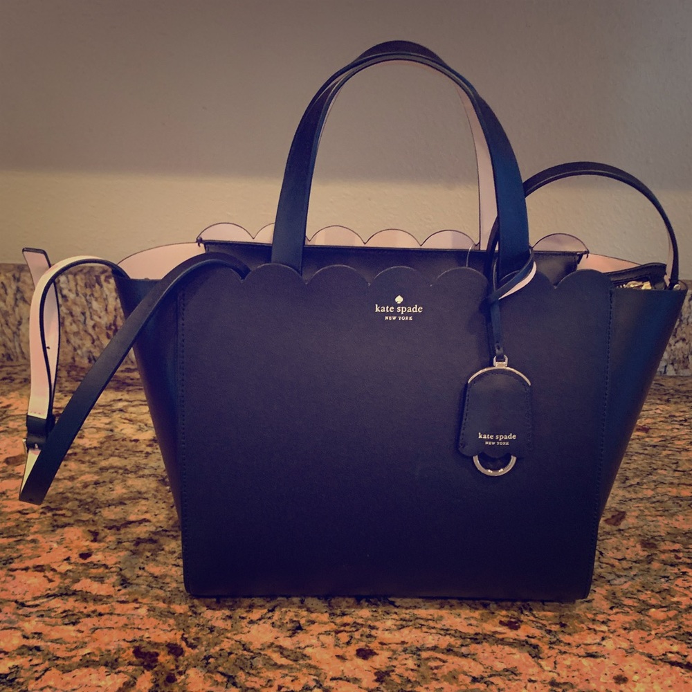 Black Kate Spade Small Mina Tote
